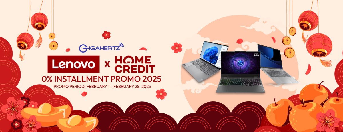 Lenovo x Home Credit 0% Installment Promo 2025 - Gigahertz