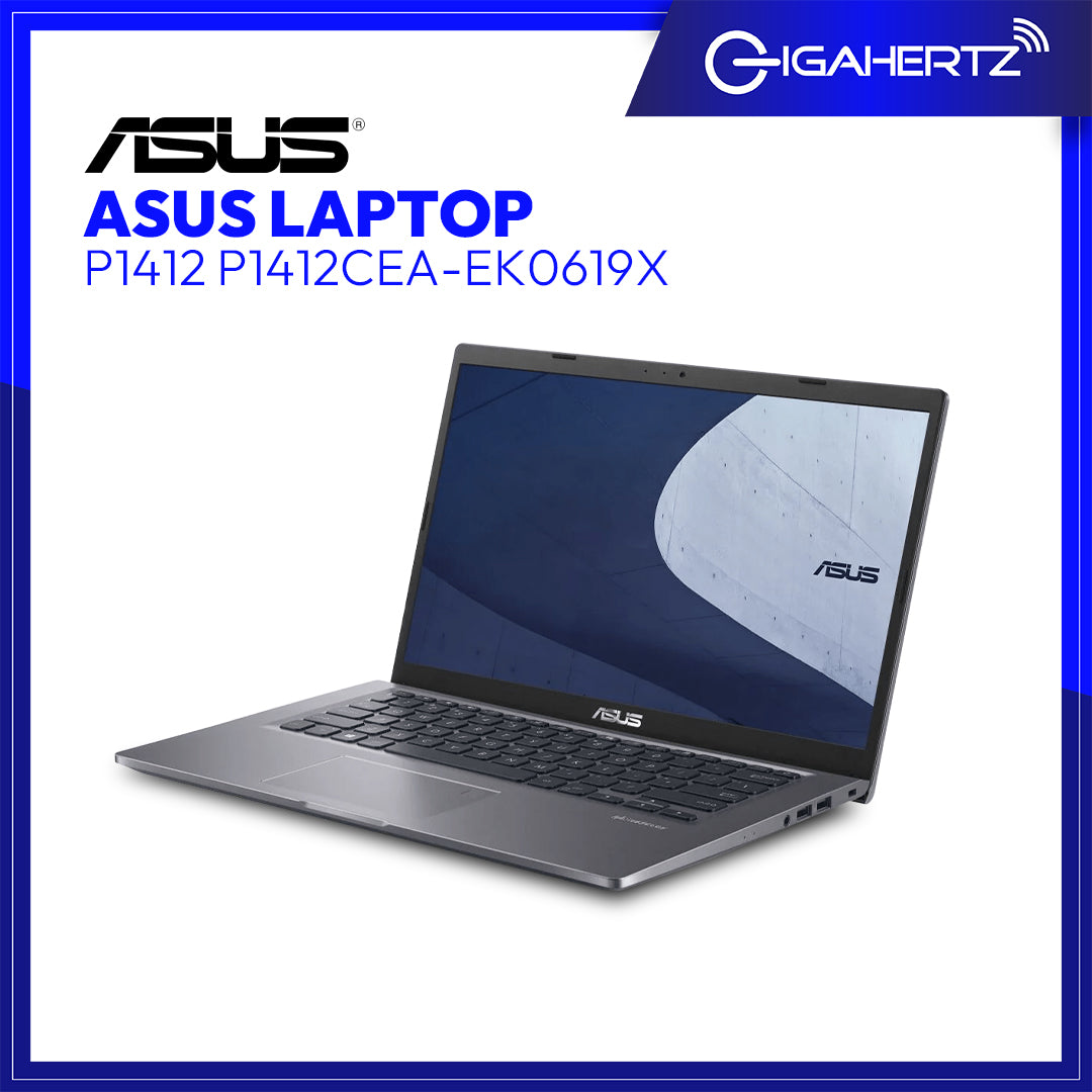 Asus Laptop P1412 P1412CEA - EK0619X | 14" FHD | i3 - 1115G4 | UHD Graphics | 8GB RAM | 256GB SSD | WIN 11 | Gigahertz