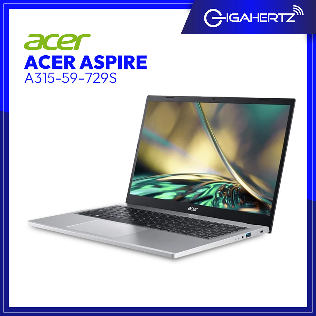 Acer Aspire A315 - 59 - 729S | 15.6" FHD | i7 - 1255U | UHD Graphics | 8GB RAM | 512GB SSD | WIN 11 | Gigahertz