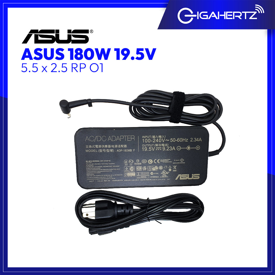 Asus Adapter 180W 19.5V 5.5 x 2.5 RP O1 | Gigahertz