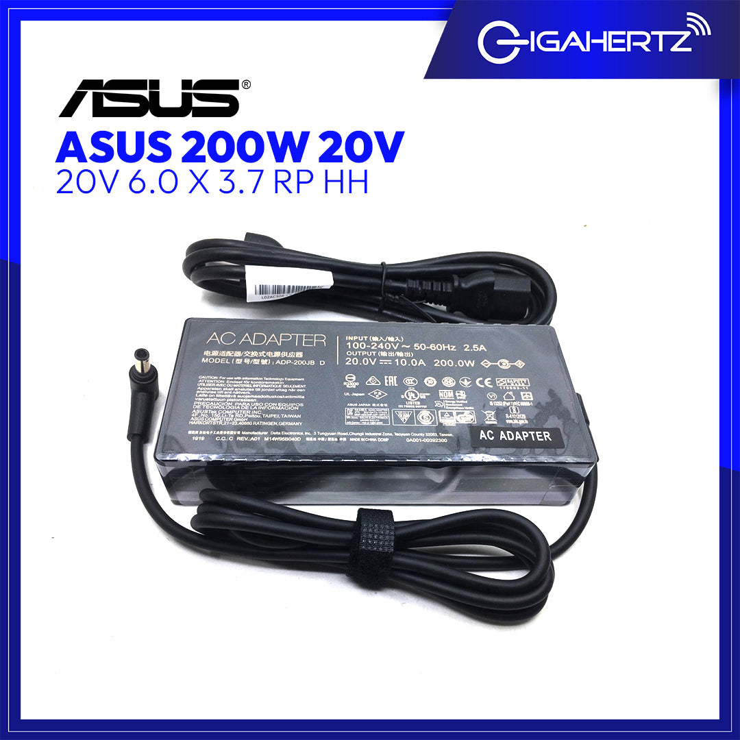 Asus Adapter 200W 20V 6.0 X 3.7 RP HH