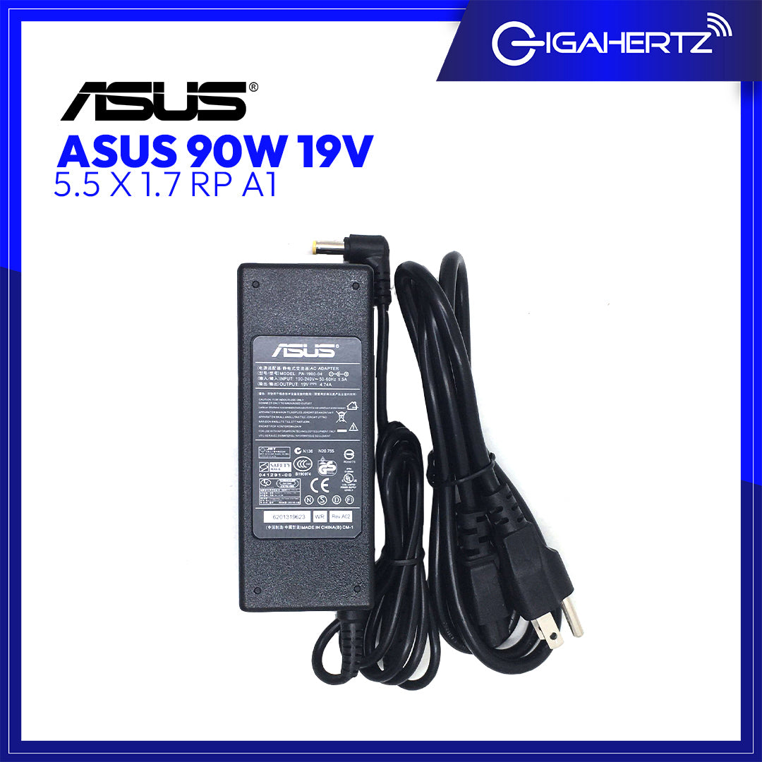 Asus Adapter 90W 19V 5.5 X 1.7 RP A1 | Gigahertz