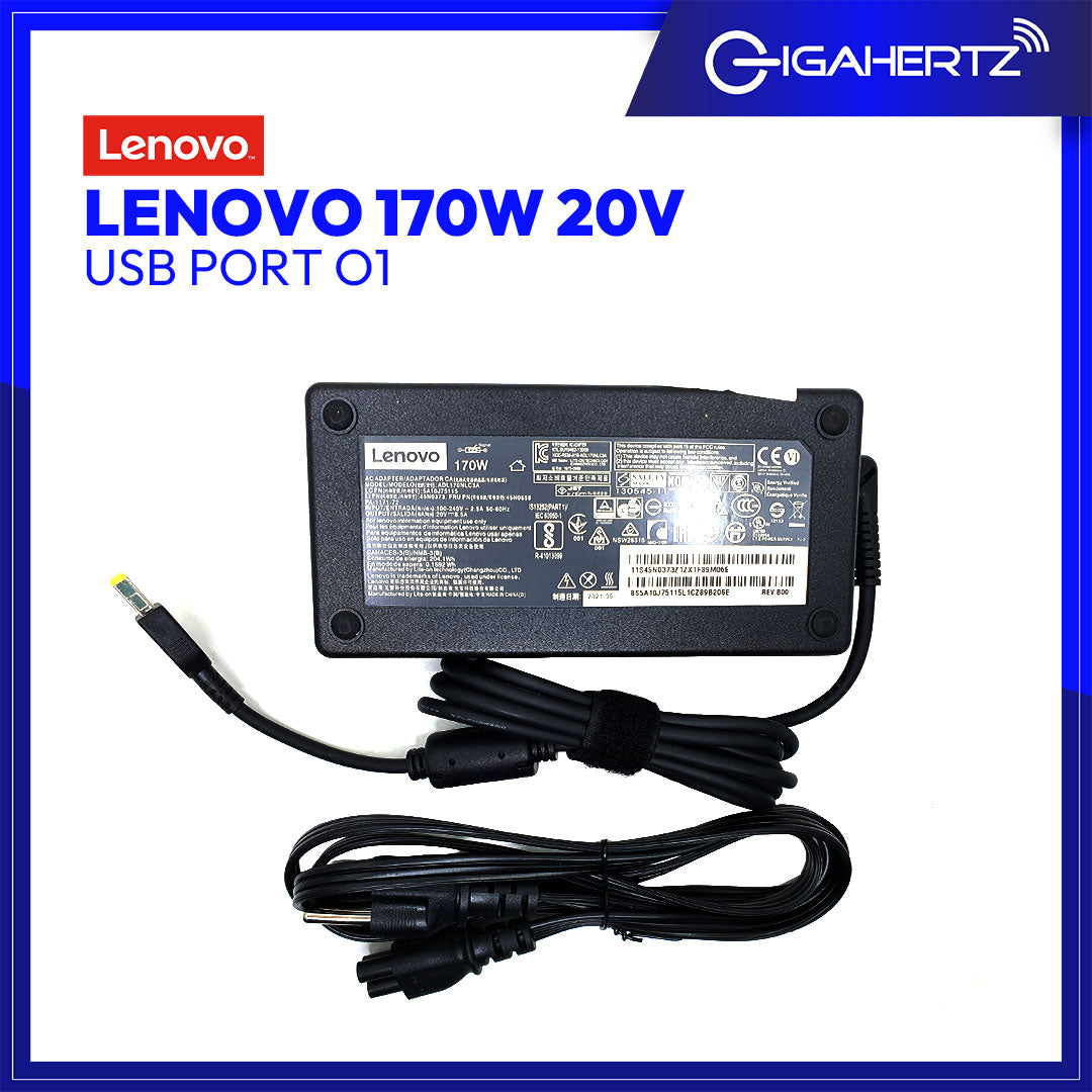 Lenovo Adapter 170W 20V USB Port O1 | Gigahertz