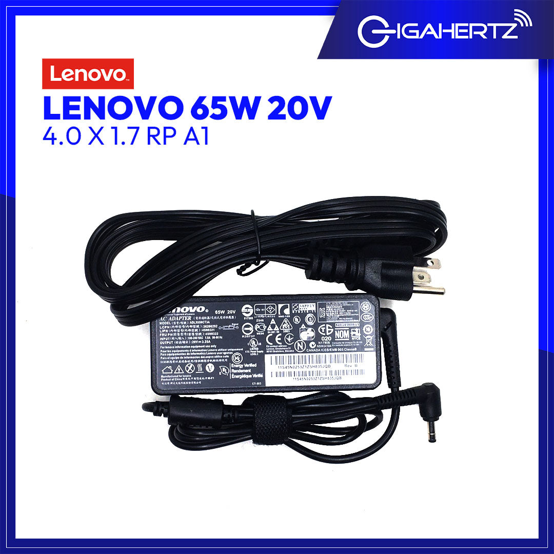 LENOVO Adapter 65W 20V 4.0 X 1.7 RP A1