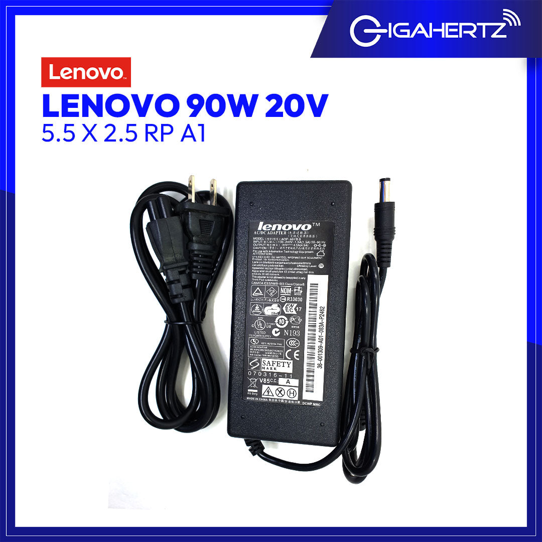 Lenovo Adapter 90W 20V 5.5 X 2.5 RP A1 | Gigahertz