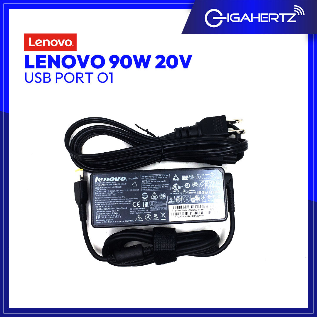 Lenovo 90W 20V USB PORT O1 | Gigahertz