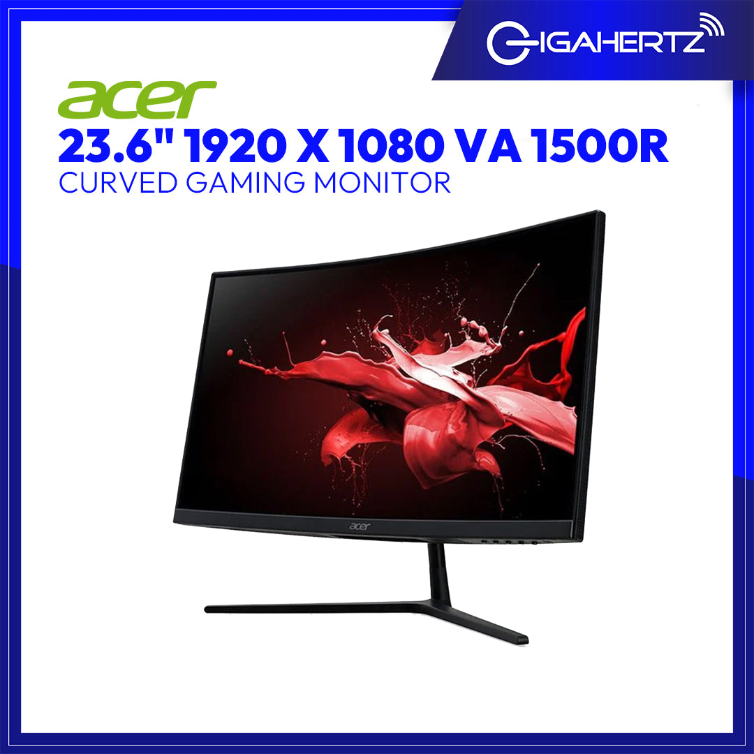 Acer 23.6" 1920 x 1080 VA 1500R Curved Gaming Monitor | Gigahertz