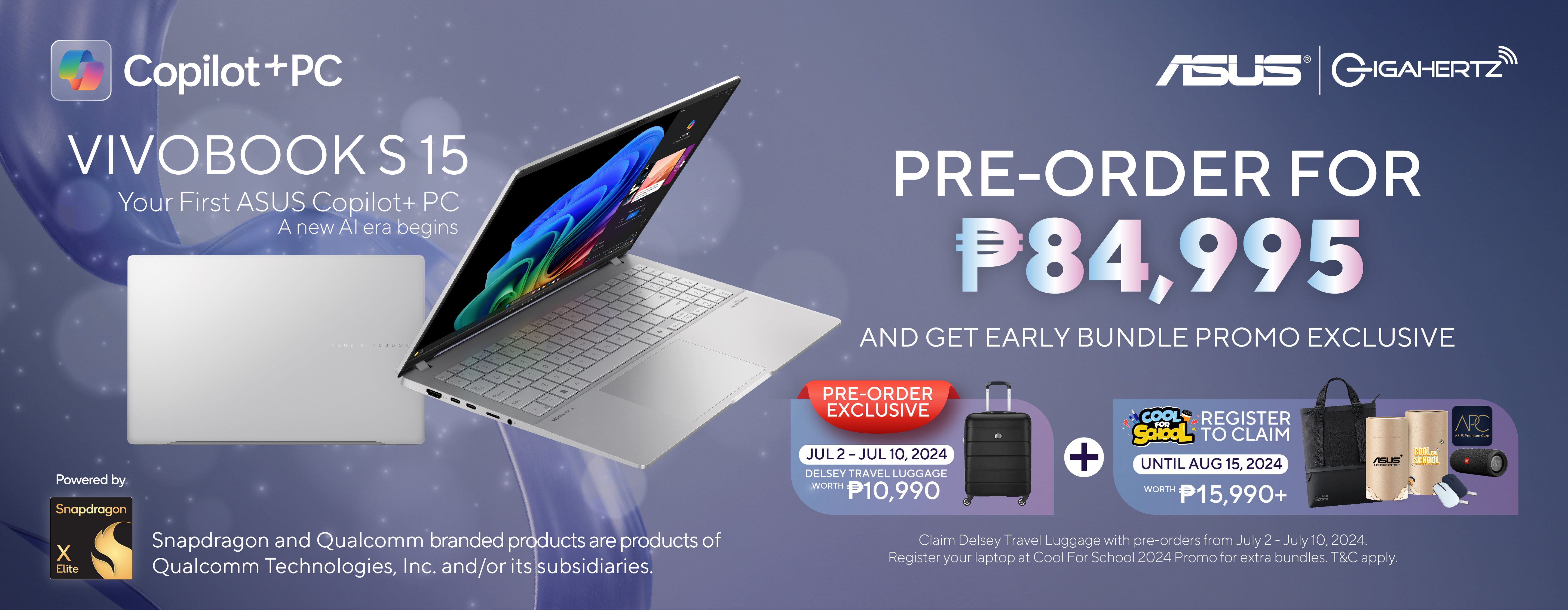 Affordable laptops | Tech gadgets online | Thin and light laptop | Asus Vivobook S15 | Gigahertz online store