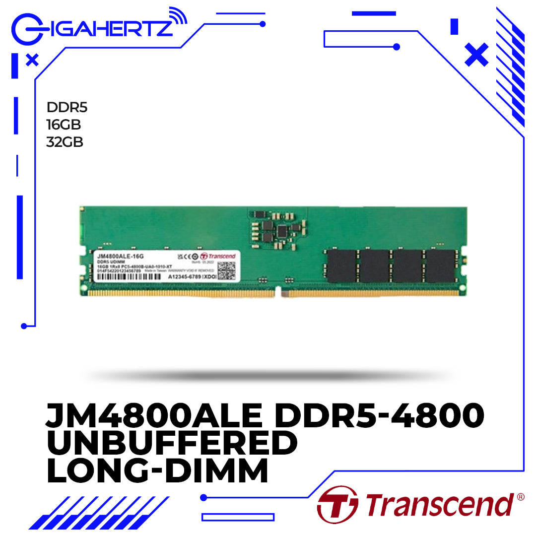 Transcend JM4800ALE DDR5-4800 Unbuffered Long-DIMM