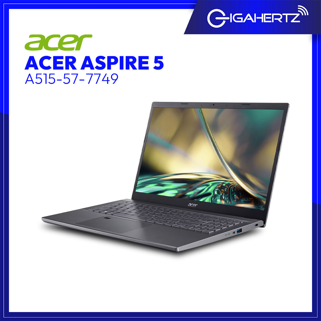 Acer Aspire 5 A515-57-7749 Notebook | 15.6" LCD | i7-1255U | UHD Graphics | 8GB RAM | 512GB SSD | WIN 11