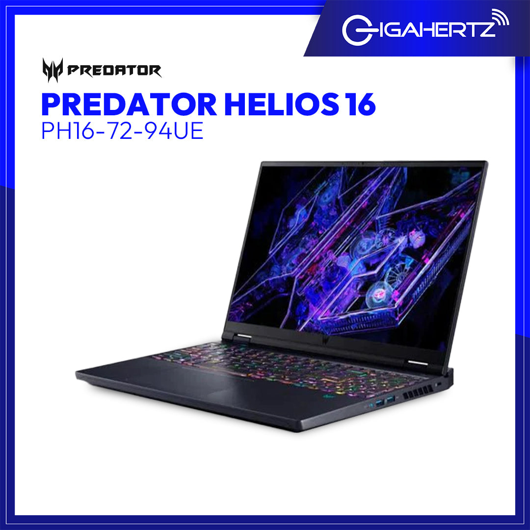 Acer Predator Helios 16 PH16-72-94UE Gaming Laptop | 16" LCD | i9-14900HX | GeForce RTX 4070 | 16GB RAM | 1TB SSD | WIN 11