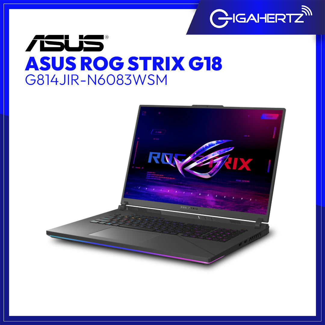 Asus ROG Strix G18 G814JIR-N6083WSM | 18" WQXGA | i9-14900HX | GeForce RTX 4070 | 16GB RAM | 1TB SSD | WIN 11 | WITH MICROSOFT 365