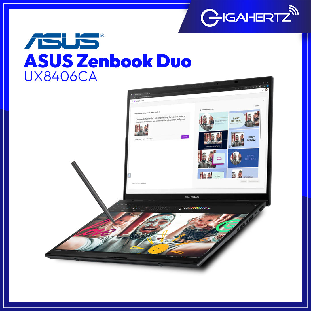 ASUS Zenbook Duo UX8406CA | 14" OLED | Intel Core Ultra 9 | Intel Arc | 32GB RAM | 1TB SSD | WIN 11