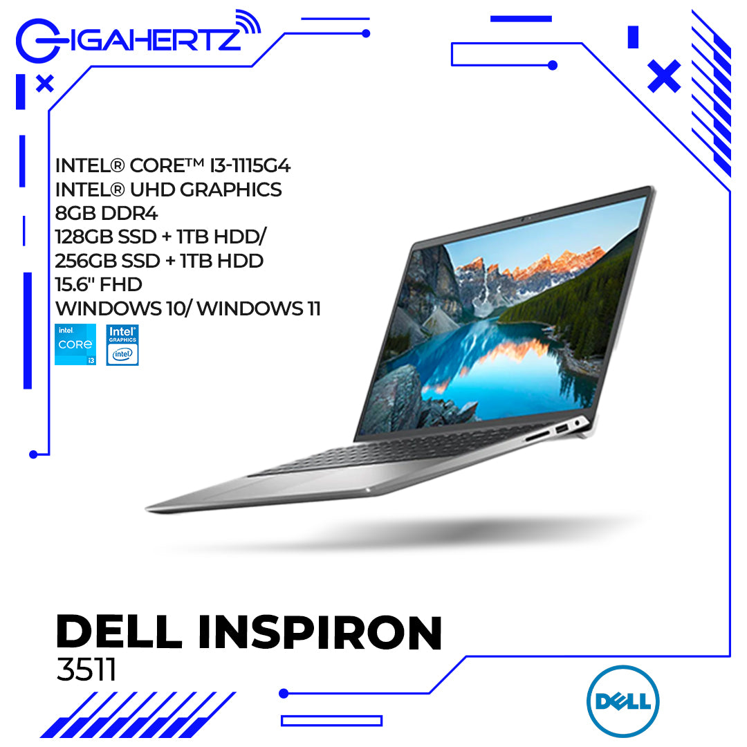 Dell Inspiron 3511 Intel Core i3 - 1115G4 1TB + 128GB / 256GB Laptop