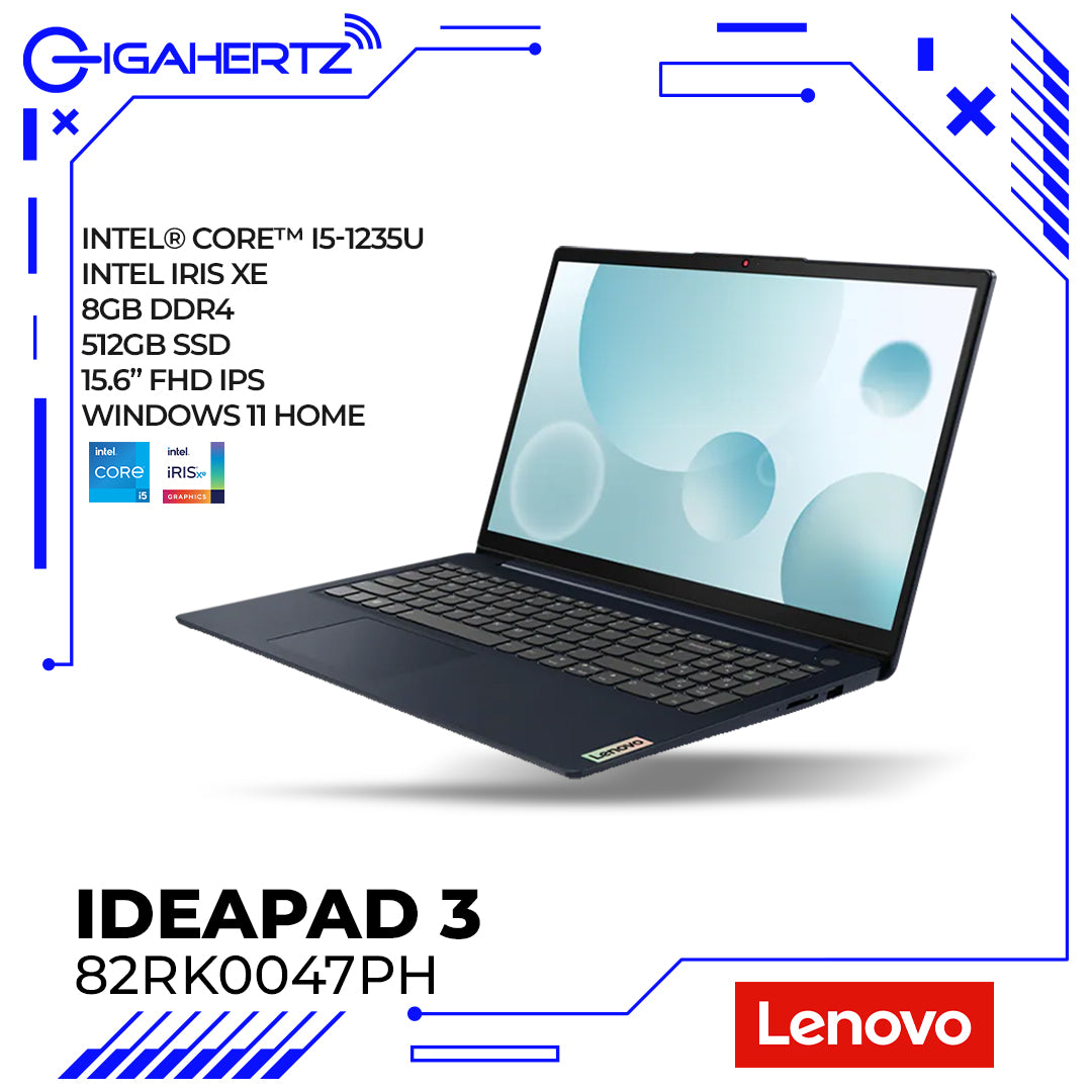 Lenovo IdeaPad 3 15IAU7 82RK0047PH | 15.6" FHD | i5-1235U | Iris Xe Graphics | 8GB RAM | 512GB SSD | WIN 11 | DEMO UNIT