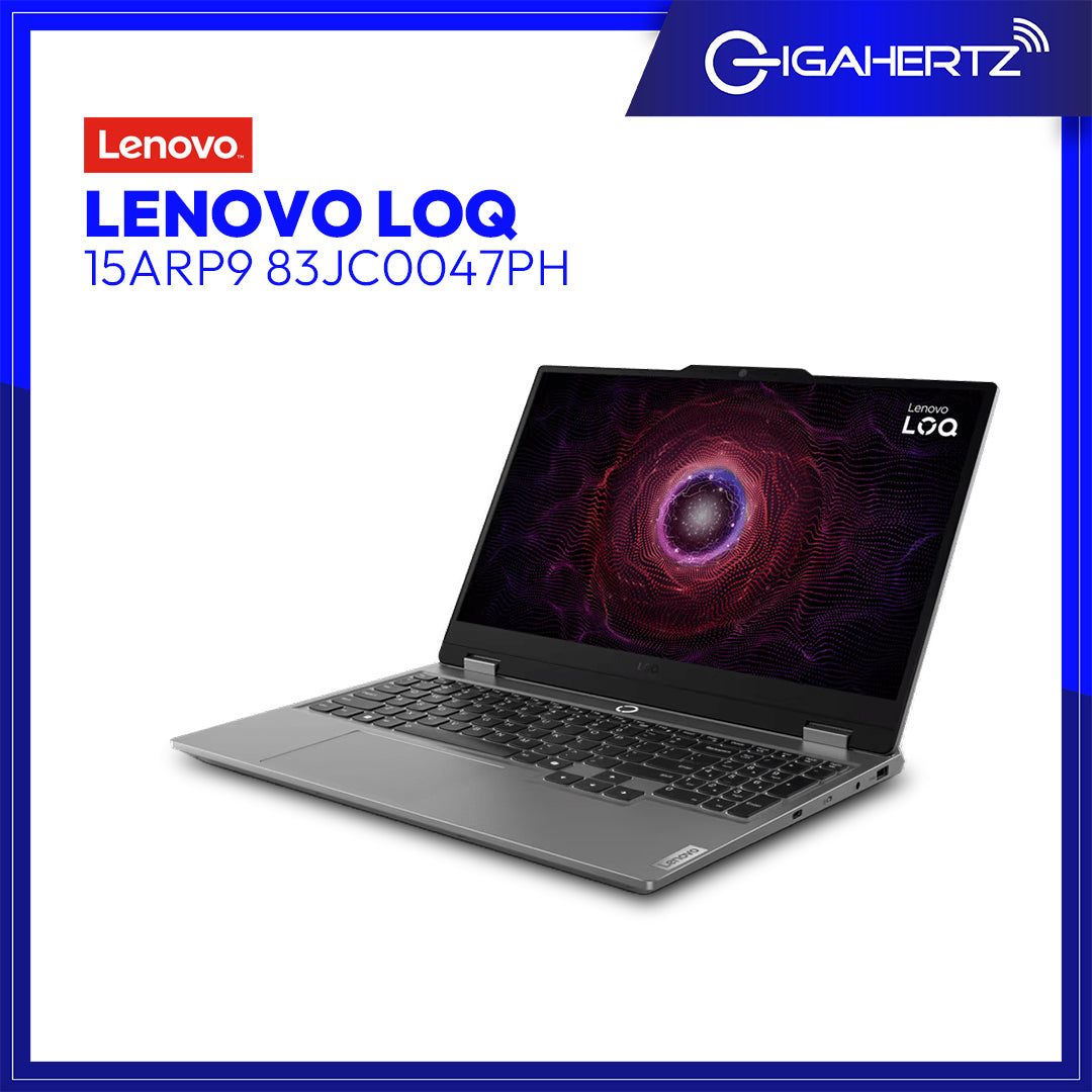 Lenovo LOQ 15ARP9 83JC0047PH Gaming Laptop | 15.6 FHD | Ryzen™ 7 7435HS | GeForce RTX 4060 | 12GB RAM | 512GB SSD | WIN 11