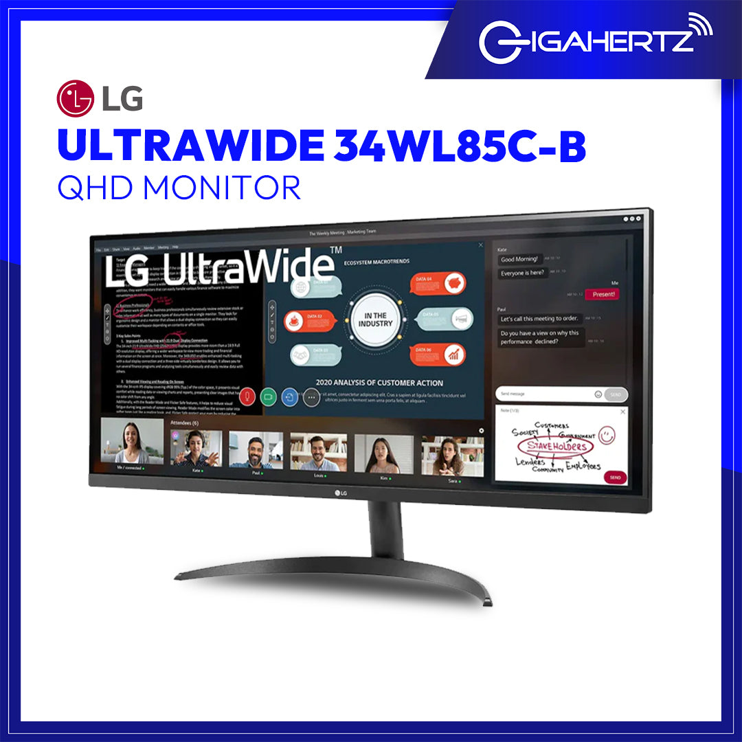 LG 34WL85C-B 34'' Curved UltraWide™ QHD (3440 X 1440) IPS Monitor ...