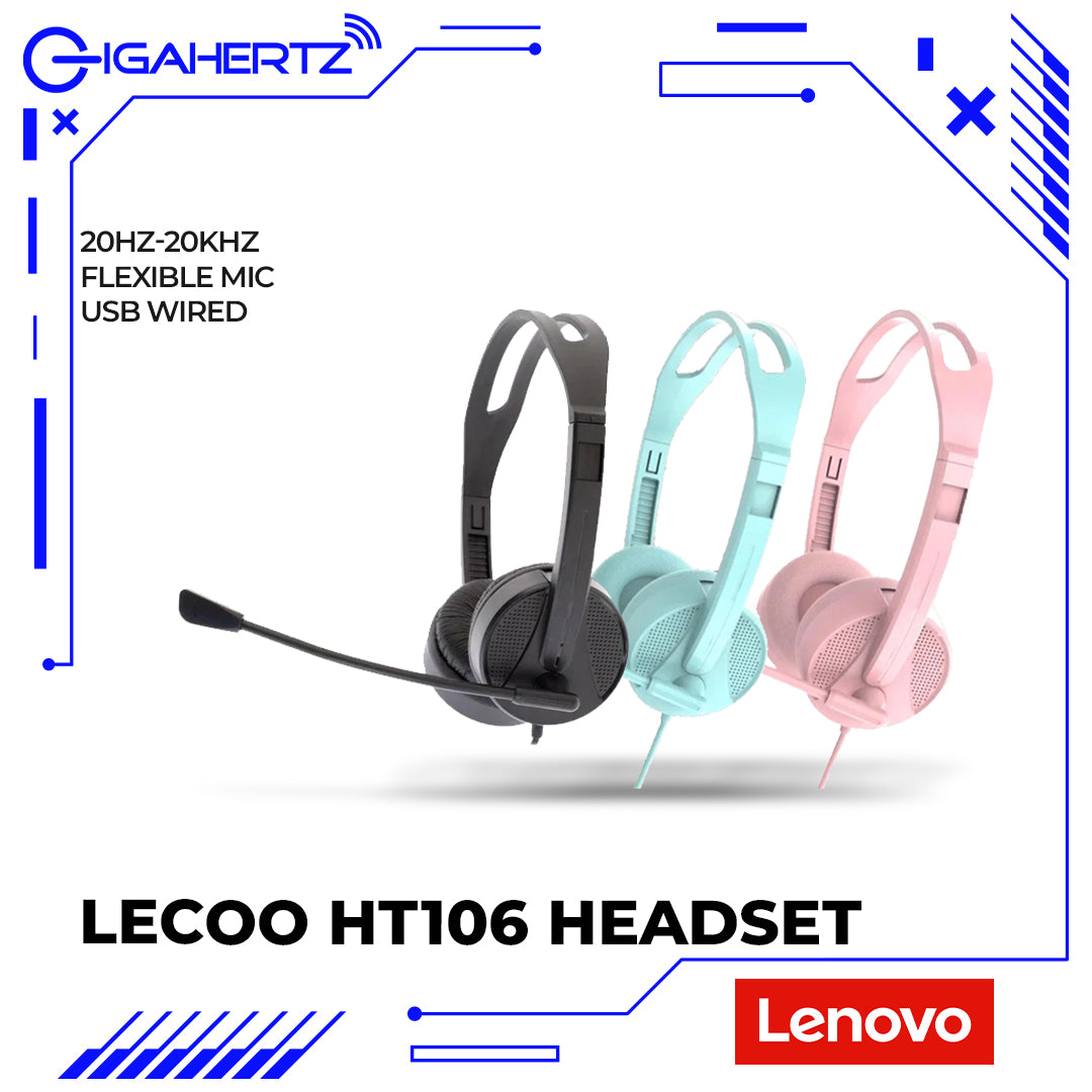 Lenovo Lecoo HT106 USB Wired Headset