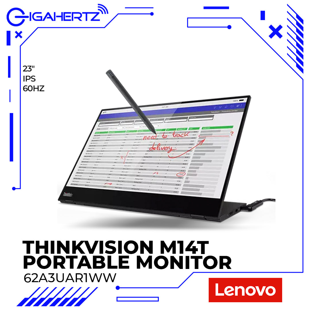 Lenovo ThinkVision M14t 62A3UAR1WW Portable Monitor