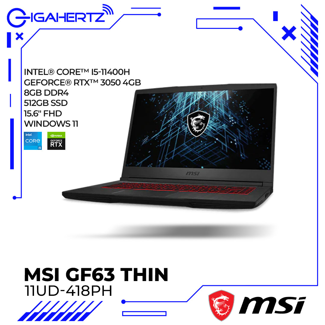 MSI GF63 Thin 11UD-418PH