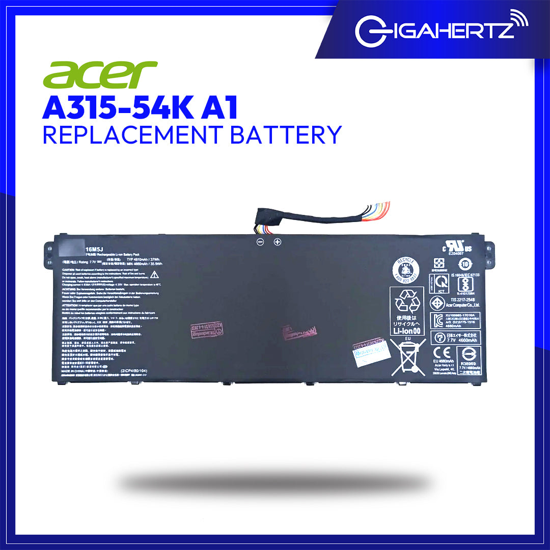 Replacement Battery for Acer A315 - 54K A1 | Gigahertz