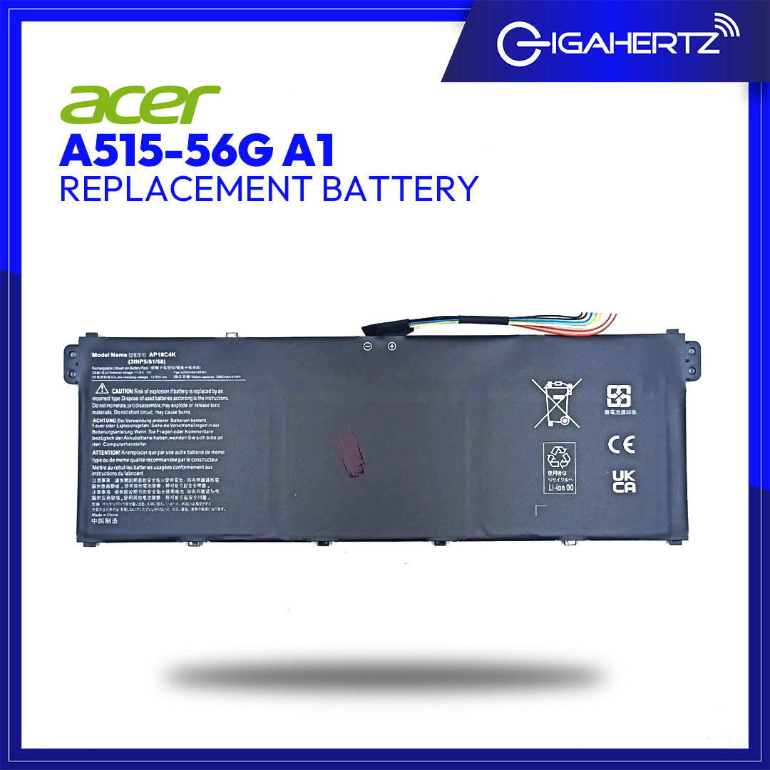 Replacement Battery for Acer A515 - 56G A1 | Gigahertz