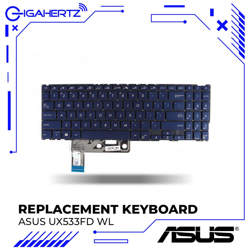 Replacement Asus Keyboard Keys UX533FD WL | Gigahertz