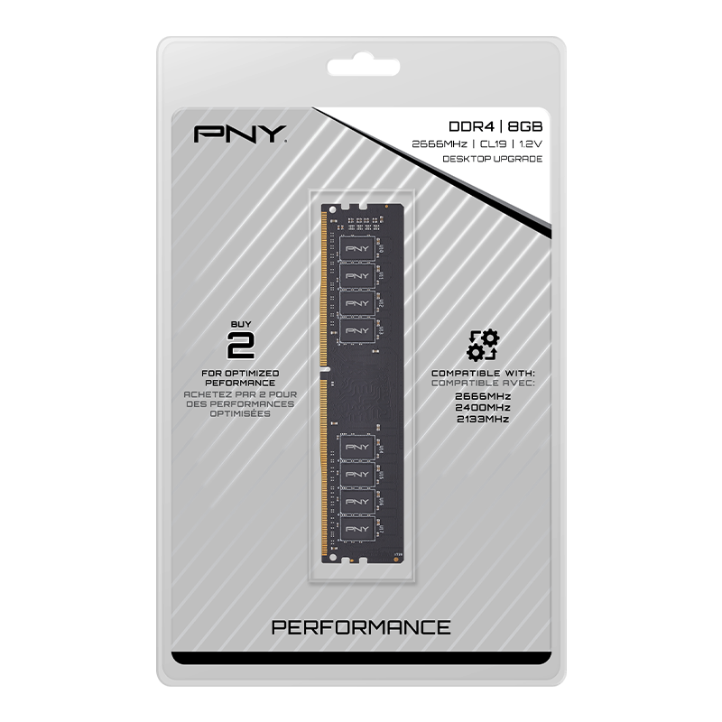 PNY DDR4 2666MHz Long DIMM Desktop Memory