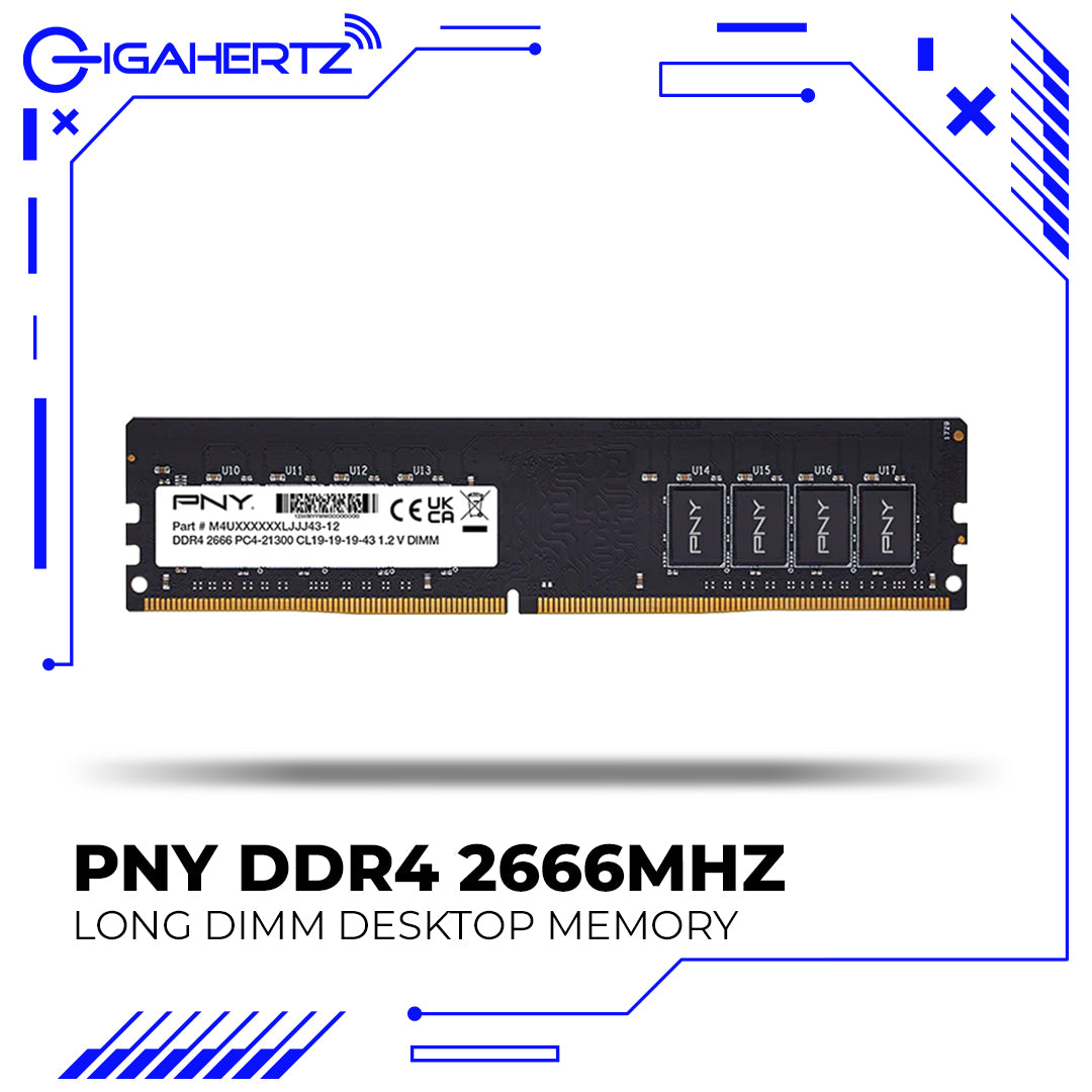 PNY DDR4 2666MHz Long DIMM Desktop Memory