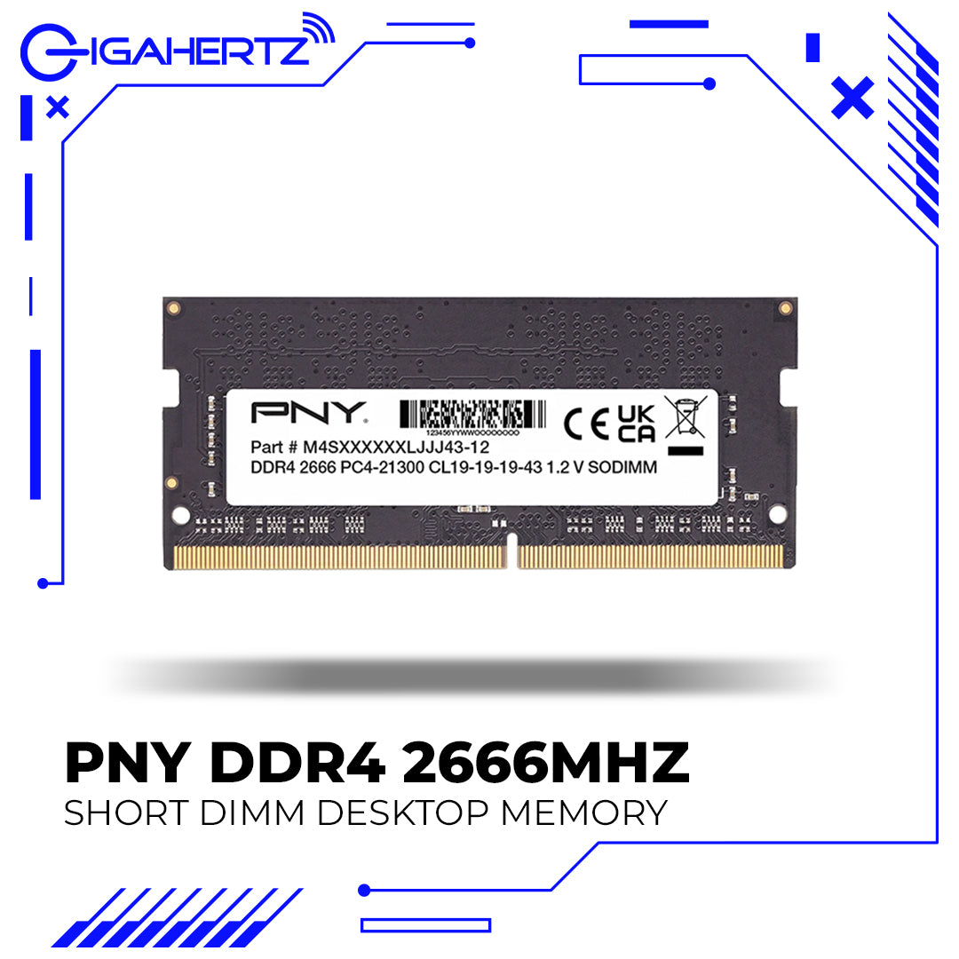 PNY DDR4 2666MHz Short DIMM Desktop Memory