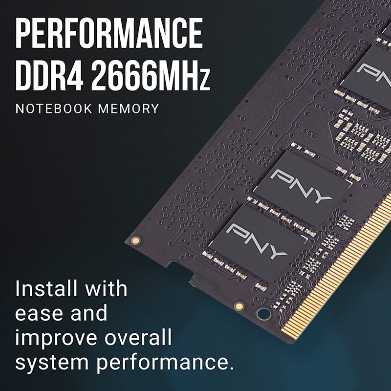 PNY DDR4 2666MHz Short DIMM Desktop Memory