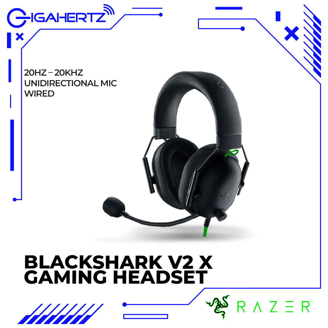 Razer BlackShark V2 X USB Esports Wired Gaming headset With Noise-Cancelling Mic