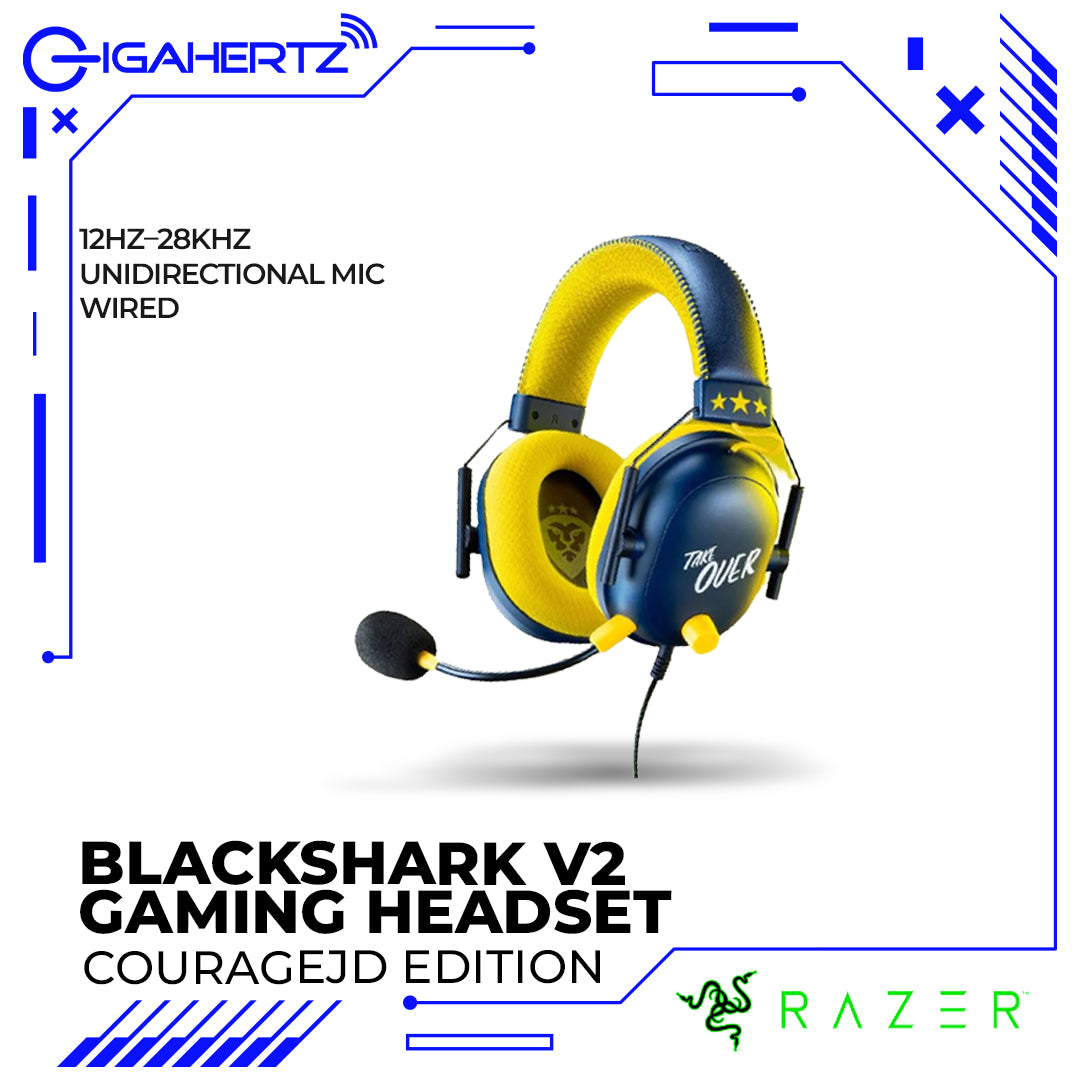 Razer BlackShark V2 Wired Gaming Headset + USB Sound Card CourageJD Edition