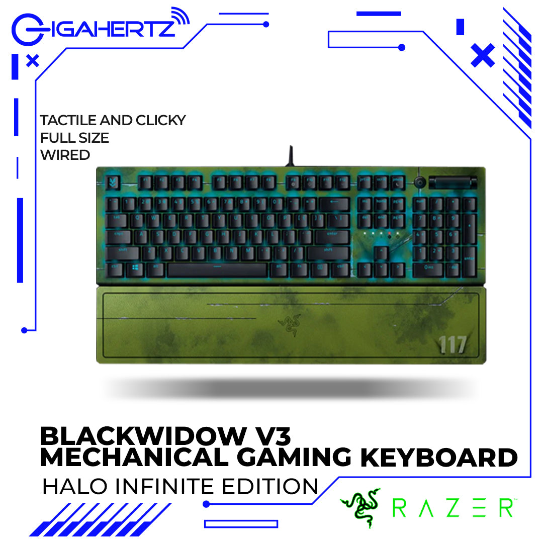 Razer BlackWidow V3 Mechanical Gaming Keyboard - Halo Infinite Edition