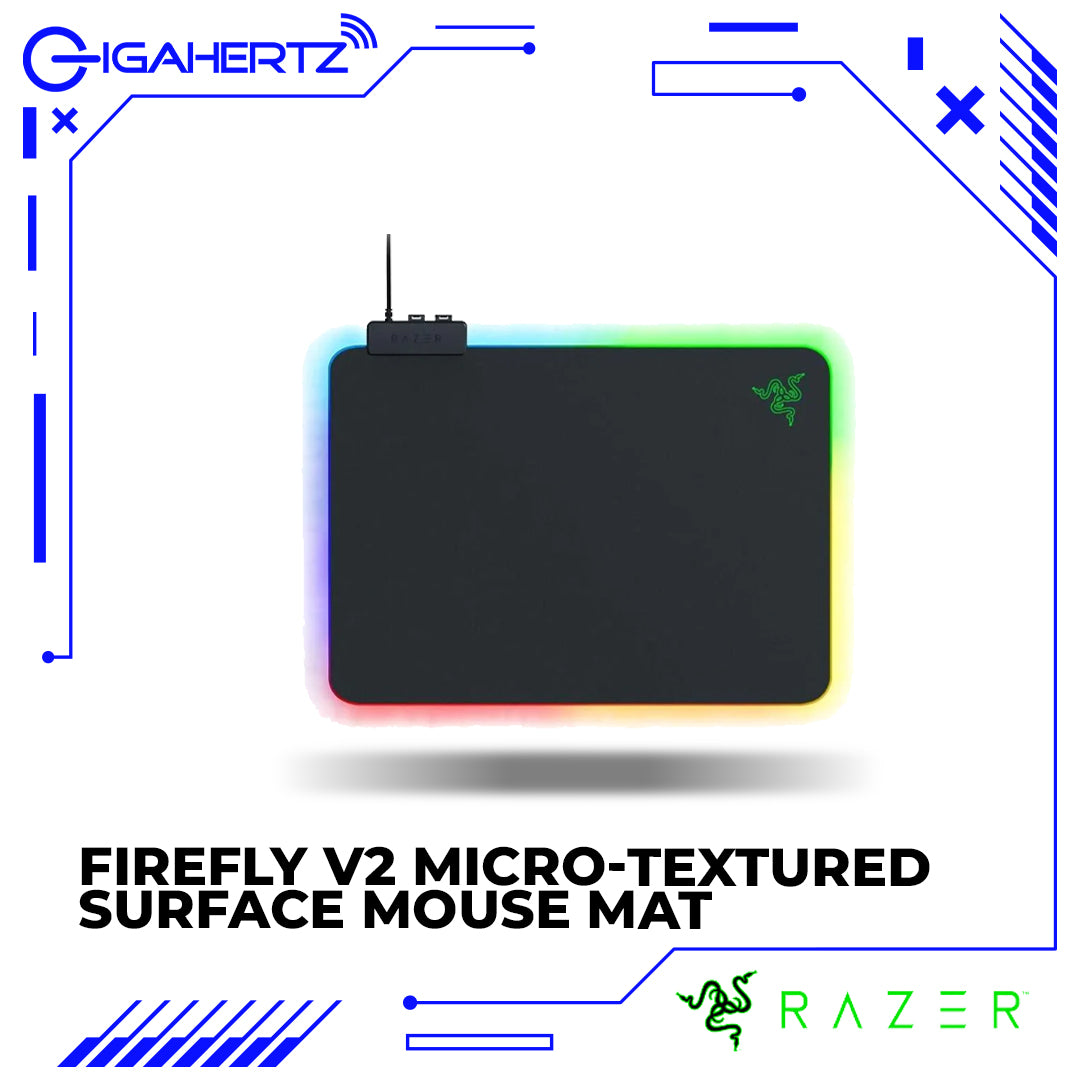 Razer Firefly V2 Micro-Textured Surface Mouse Mat With Razer Chroma