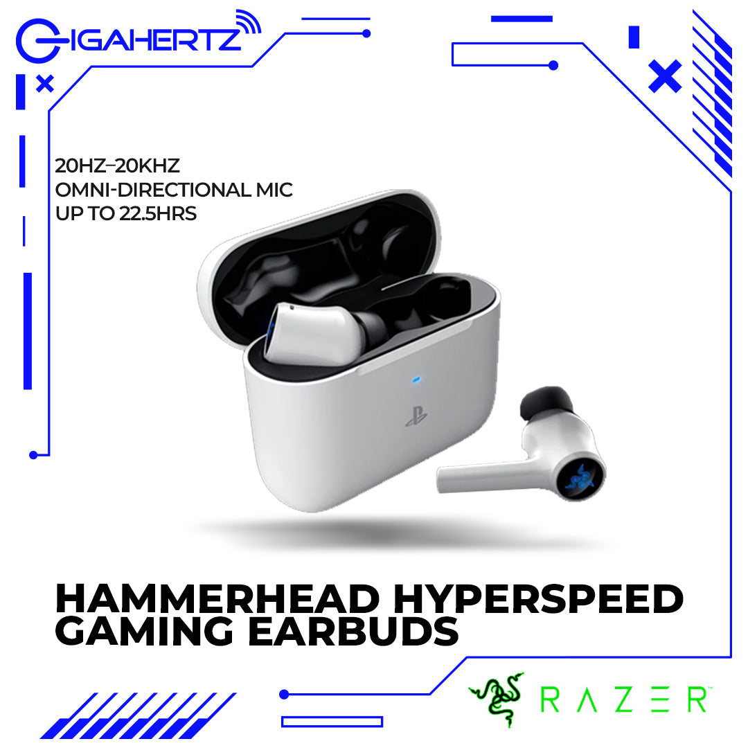 Razer Hammerhead HyperSpeed - PlayStation Licensed Wireless Multi-Platform Gaming Earbuds