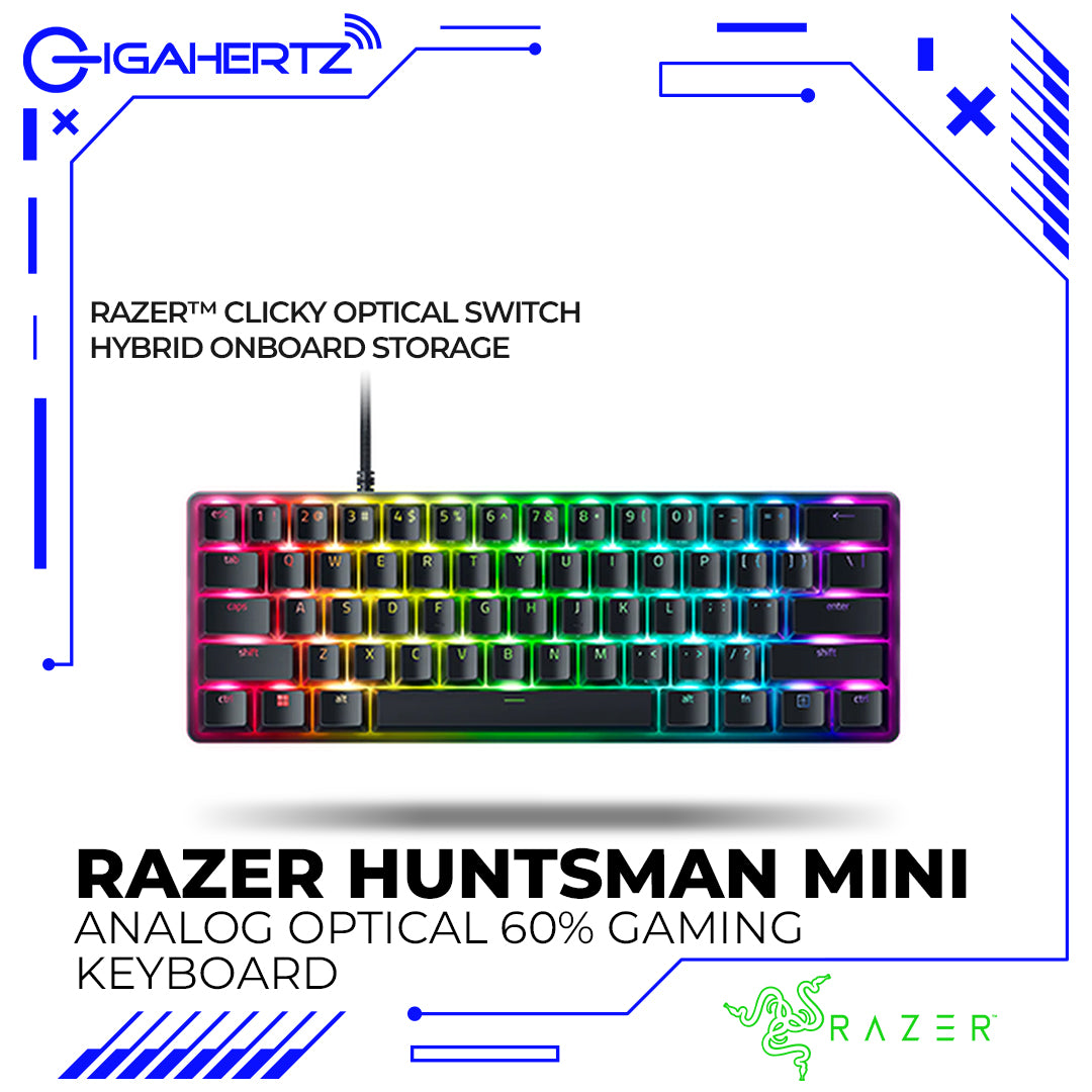 Razer Huntsman Mini Analog Optical 60% Gaming Keyboard