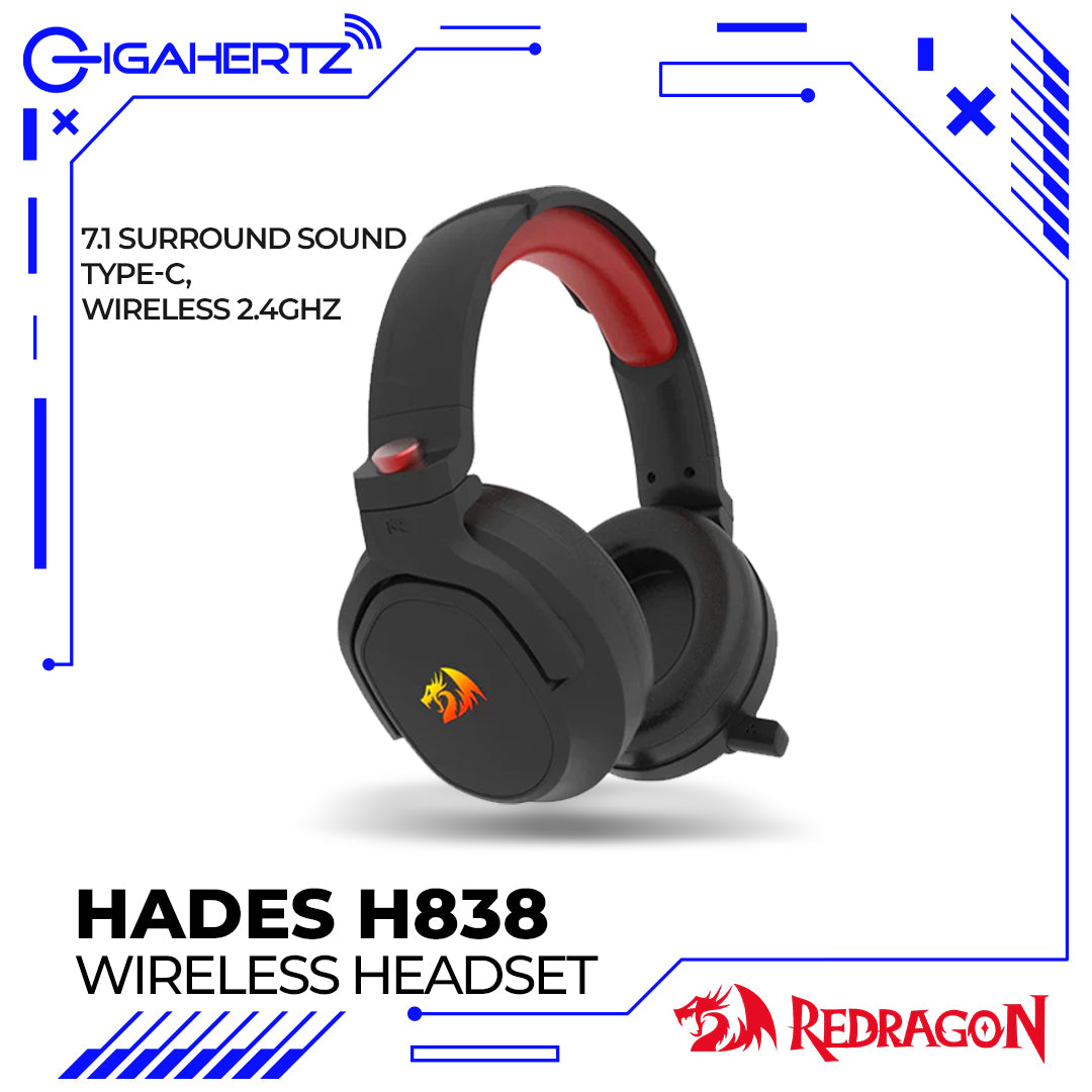 Redragon Hades Wireless Gaming Headset (H838)