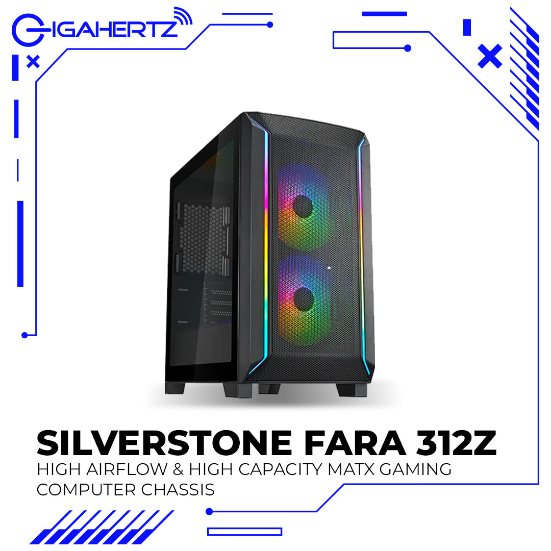 SilverStone FARA 312Z High Airflow & High Capacity MATX Gaming Computer Chassis