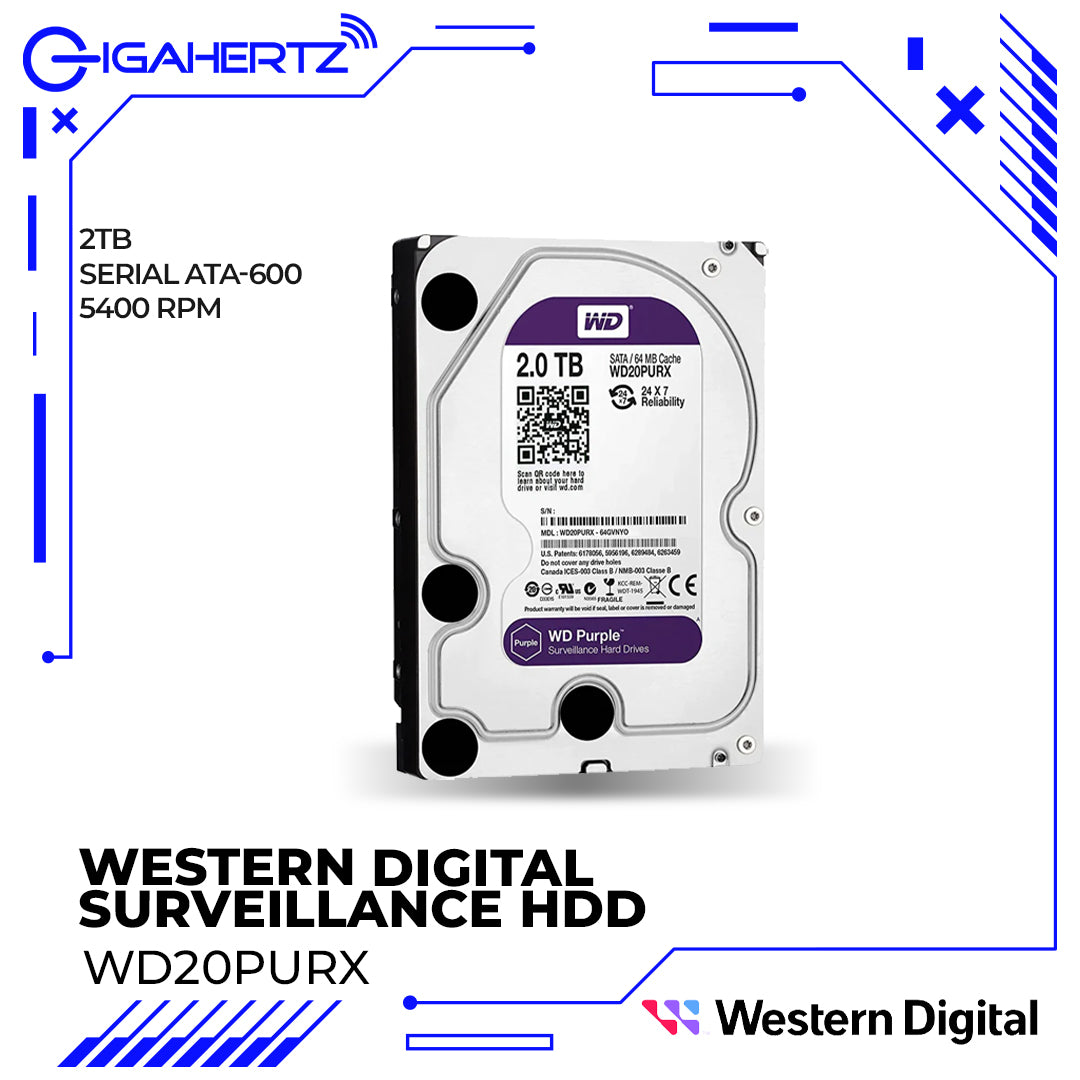 Western Digital WD20PURX 2TB Surveillance HDD