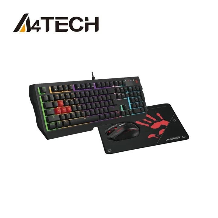 A4Tech B1700 Bloody USB Gaming Keyboard, Pad And Mouse Combo | Gigahertz