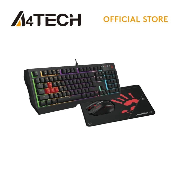 A4Tech B1700 Bloody USB Gaming Keyboard, Pad And Mouse Combo | Gigahertz