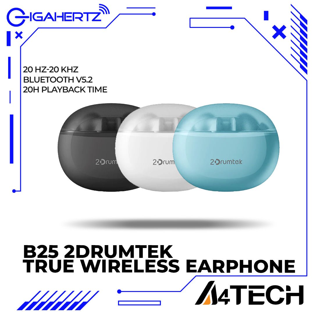 A4Tech B25 2Drumtek True Wireless Earphone | Gigahertz | A4Tech