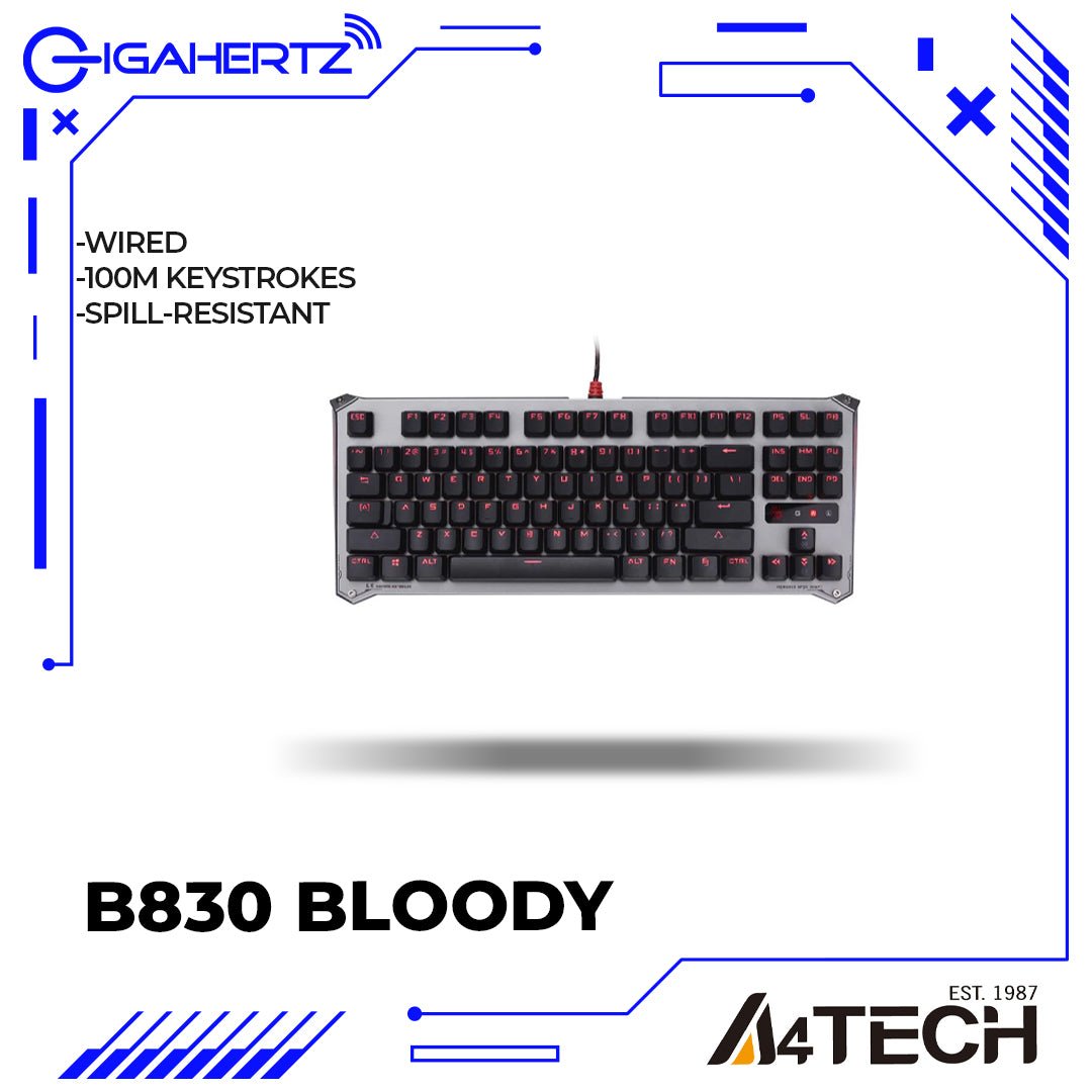 A4Tech B830 Bloody LK Mechanical Gaming Keyboard | Gigahertz | A4Tech