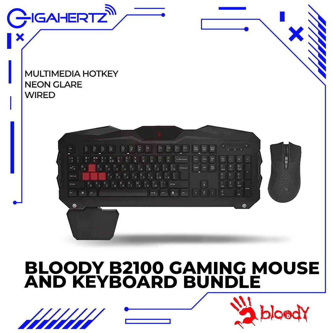 A4Tech Bloody B2100 Gaming Mouse And Keyboard Bundle | Gigahertz | A4Tech