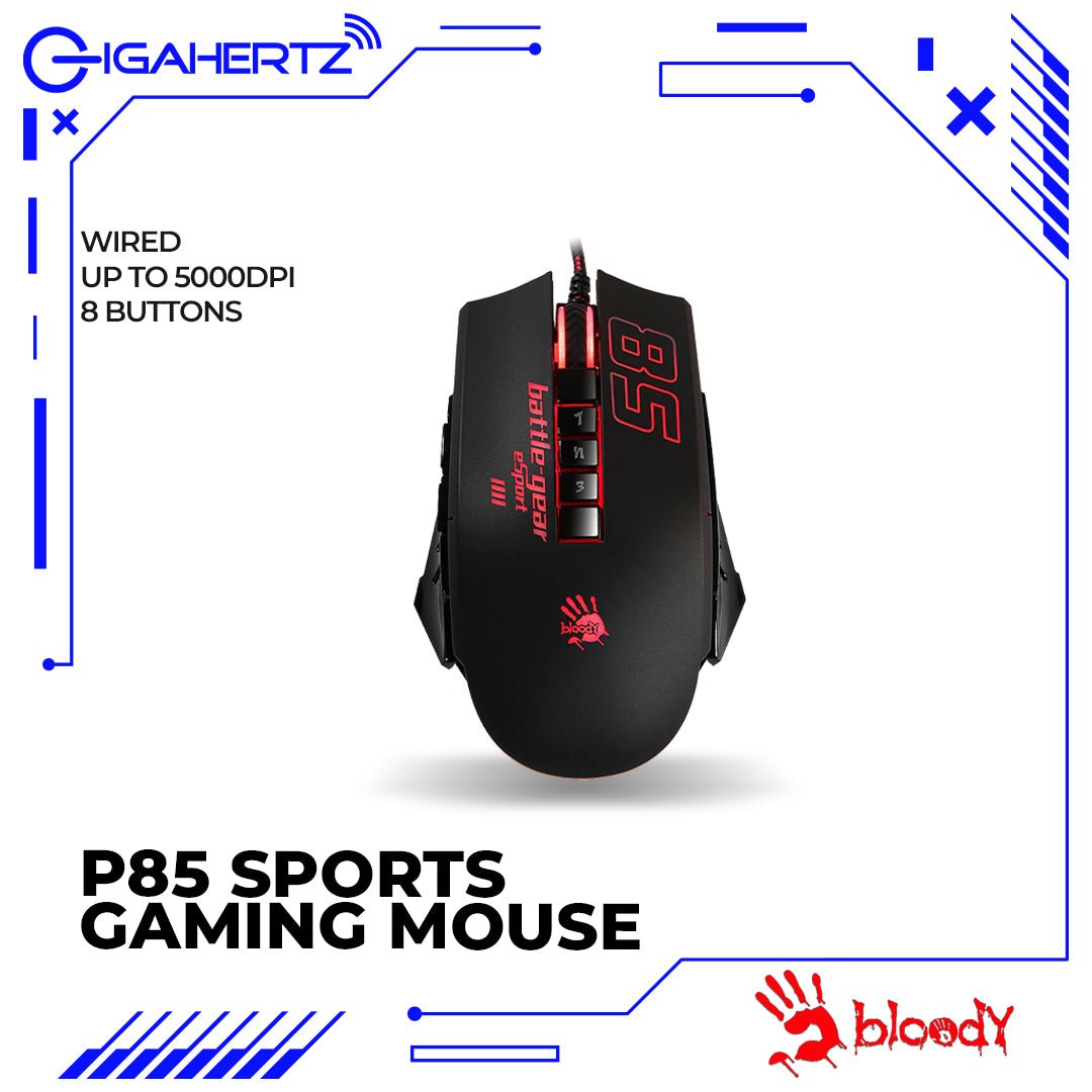 A4Tech Bloody P85 Sports Gaming Mouse | Gigahertz | A4Tech