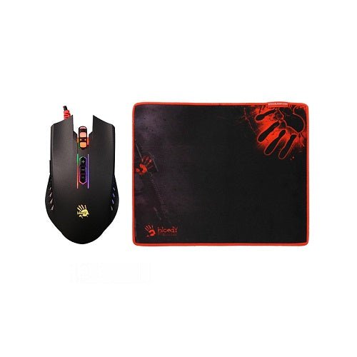 A4Tech Bloody Q8181S Gaming Mouse w/ Pad Combo | Gigahertz