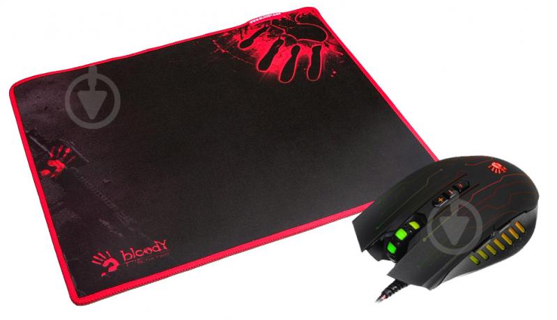 A4Tech Bloody Q8181S Gaming Mouse w/ Pad Combo | Gigahertz