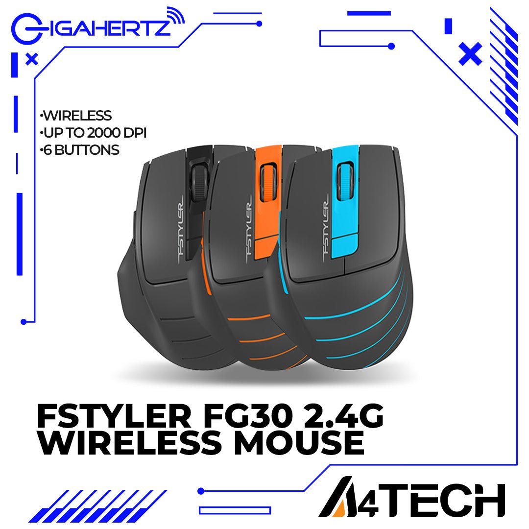 A4Tech FStyler FG30 Wireless Mouse | Gigahertz