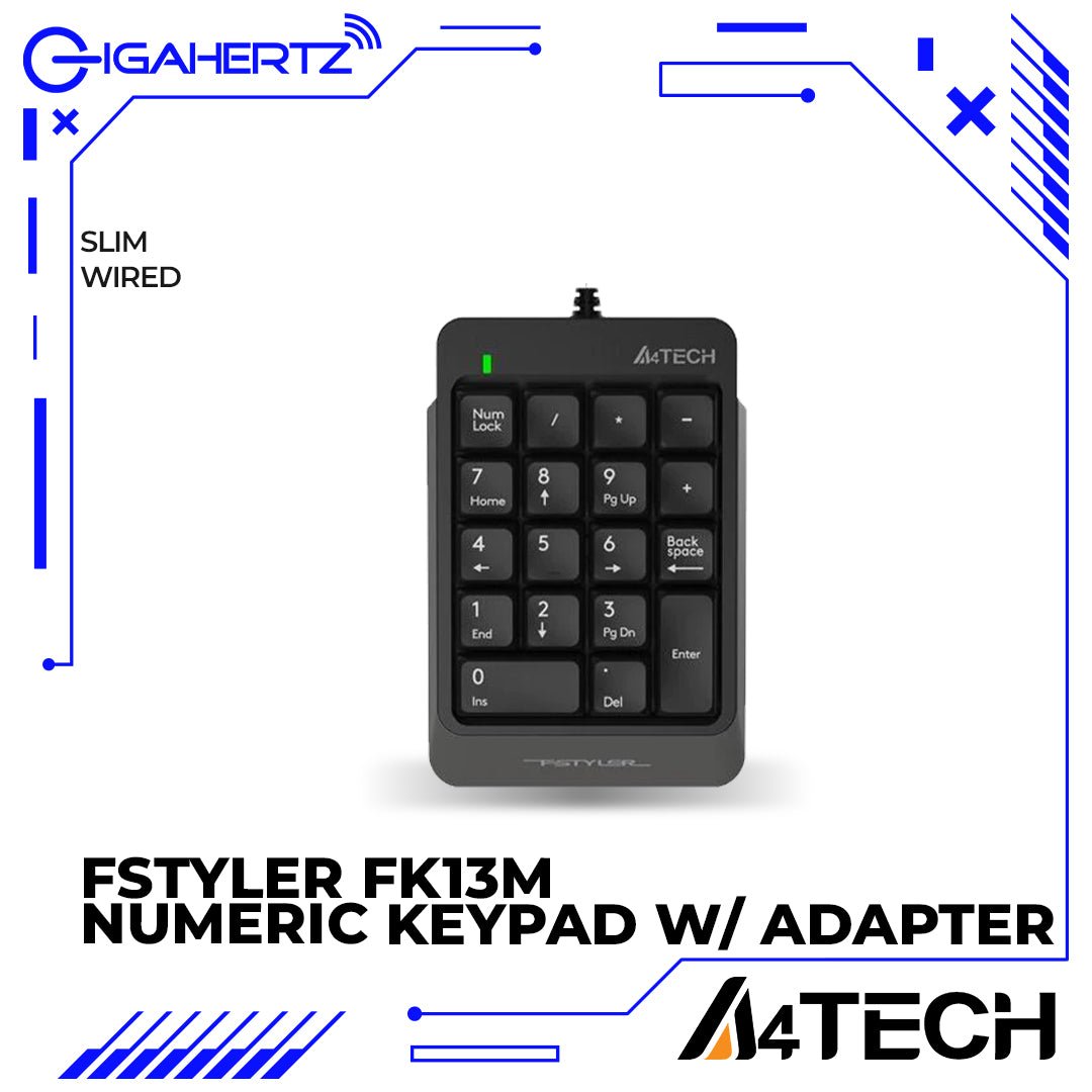 A4Tech FStyler FK13M Numeric Keypad W/ Adapter | Gigahertz